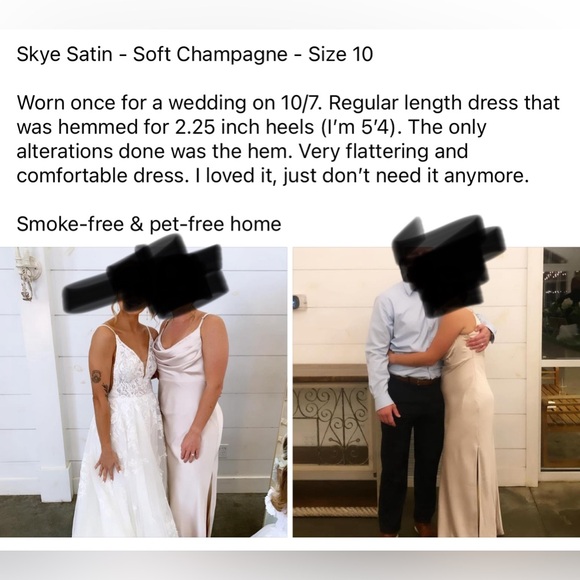 Revelry Skye Satin Soft Champagne - Picture 2 of 2